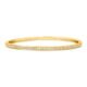 Bracelete Life Glam Prata com Banho Ouro Amarelo Cravejado