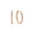 Argola Life Glam Liga Rosé Cravejado 18 mm