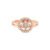 Anel Life You and Me Liga Rosé Cravejado