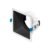Plafon Embutir Aluminio Par30 E27 Branco Preto Square