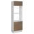 Torre Quente Madesa Stella 70 Cm 3 Portas Branco/Rustic Marrom