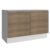 Balcão Gabinete De Pia Madesa Acordes 100% Mdf 120 Cm 2 Portas Branco/Rustic Cor:Branco/Rustic