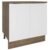 Balcão Madesa Stella 80 Cm 2 Portas Rustic/Branco Marrom