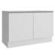 Balcão Gabinete De Pia Madesa Glamy 120 Cm 2 Portas Branco Cor:Branco