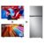 Combo LG TV OLED evo AI C4 4K 65pol 2024 + Smart TV UHD 4K UT80 50pol + Geladeira Frost Free Inverter 395L Duplex Inox Look 220V – OLD6550UT80.B392PL2