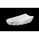 Barco Para Sushi 13,9X13,9X6,3Cm Branco Coza 27,9 X 13,6 X 5,1 Cm Coza