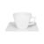 Conjunto De 6 Xícaras Grandes 200Ml Com Pires Quartier White Oxford