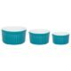 Conjunto De 3 Tigelas Ramequin – Branco/Azul
