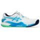 Tênis ASICS GEL-Resolution 9 – Masculino – Branco com Azul e Verde