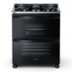 Fogão Brastemp 5 Bocas Preto Com Duplo Forno Mesa De Vidro E Turbo Chama – Bfd5vce 220V