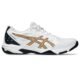 Tênis ASICS GEL-Rocket 11 – Masculino – Branco com Preto e Dourado