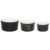 Conjunto De 3 Tigelas Ramequin – Preto Preto