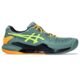 Tênis ASICS GEL-Resolution 9 Padel – Masculino – Verde com Preto e Laranja