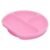 Prato De Silicone Com 3 Divisórias Com Base De Sucção E Tampa Pink Rosa