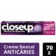 Creme Dental Closeup Proteção Bioativa Contra O Ácido Do Açúcar 70G Closeup