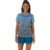 Camiseta ASICS – Feminino – Azul com Cinza