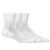 Meia ASICS Pack com 3 pares – Unissex – Branca