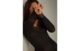 Blusa Manga Comprida Com Renda Em Cashmere – Preto