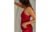 Regata Em Cetim e Seda Com Decote Em v – Vermelho