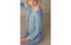 Camisola De Botão Em Modal Com Lã Romantic Bedroom – Azul