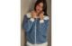 Casaco Em Pelúcia Colour Block – Azul