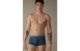 Cueca Boxer Tingida Em Algodão Supima Elástico – Azul
