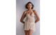 Babydoll Em Tule e Renda Living In Luxe – Bege