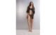 Robe Em Tule Plumetis e Renda Sensual Flowers – Preto