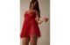 Babydoll Em Tule Com Bolinhas Flocadas Pretty Iconic – Vermelho