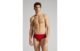 Cueca Em Algodão Supima Com Logotipo – Vermelho