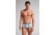 Cueca Boxer Em Algodão Supima Com Logotipo – Cinza
