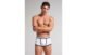 Cueca Boxer Em Algodão Supima Com Logotipo – Branco