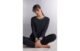 Blusa Manga Comprida Em Modal Pretty Flower – Preto