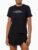 Camiseta Feminina Manga Dobrada Calvin Klein Jeans – Preto Camiseta Feminina Manga Dobrada Calvin Klein Jeans Preto p