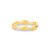 Anel Life Ondas em Prata 925 com Banho de Ouro Amarelo 18k