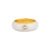 Anel Life Joyful em Prata 925 com Banho de Ouro Amarelo 18k, Pedra Incolor e Esmalte