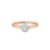 Anel Life Serenne em Liga Rosé com Banho de Ouro Rosé 18k e Pedra Incolor