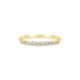 Meia Aliança Eternity em Ouro Amarelo 18k com Diamantes