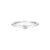 Anel Solitário Classic em Ouro Branco 18k com Diamante 0,11 ct