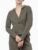 Casaco Moletom Feminino Decote v Texturizado Calvin Klein – Militar Casaco Moletom Feminino Decote v Texturizado Calvin Klein Militar Pp