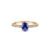 Anel Essenza em Ouro Champanhe 18k com Iolita e Diamantes
