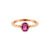 Anel Icona em Ouro Vivara 18k com Rodolita