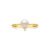 Anel Revoar em Ouro Amarelo 18k com Pérola e Diamante