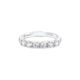 Meia Aliança Eternity em Ouro Branco 18k com Diamantes
