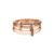 Anel Elos em Ouro Rosé 18k com Diamantes Brown