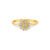 Anel Pavê em Ouro Amarelo 18k com Diamantes