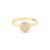 Anel Pavê em Ouro Amarelo 18k com Diamantes