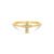 Anel Cruz em Ouro Amarelo 18k com Diamantes