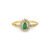 Anel Classic Oriental em Ouro Amarelo 18k com Esmeralda e Diamantes