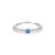 Anel Cores em Ouro Branco 18k com Topázio Azul e Diamantes